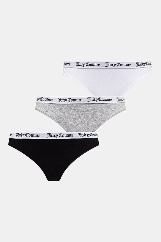 Стринги Juicy Couture DANA THONG 3PK 3 шт трикотаж серый JCLTH224571