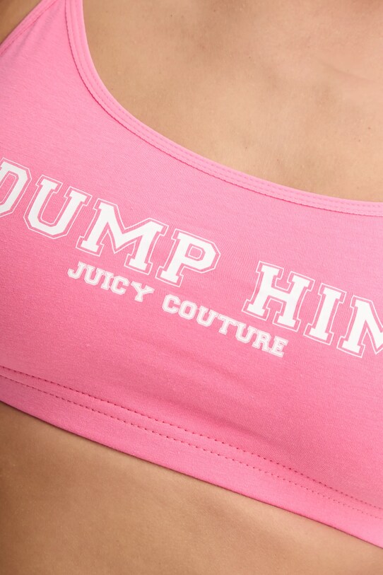 Juicy Couture sutien JUICY SLOGAN BRALETTE roz JCTBT125954