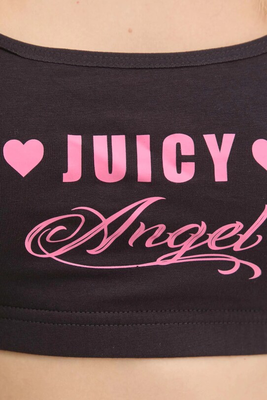 Odzież Juicy Couture biustonosz JUICY SLOGAN BRALETTE JCTBT125954 czarny