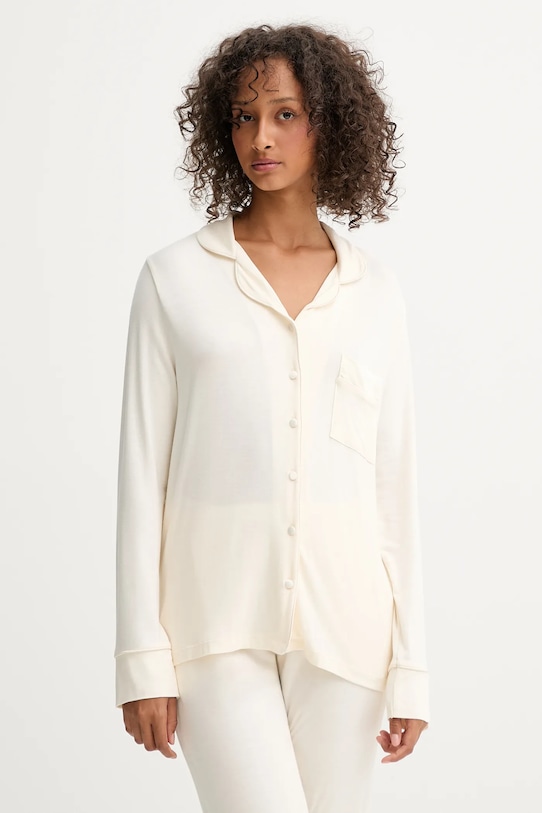 Chantelle koszula piżamowa dzianina beżowy FNB050