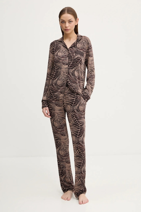 Chantelle koszula piżamowa FNB050 brązowy AW25