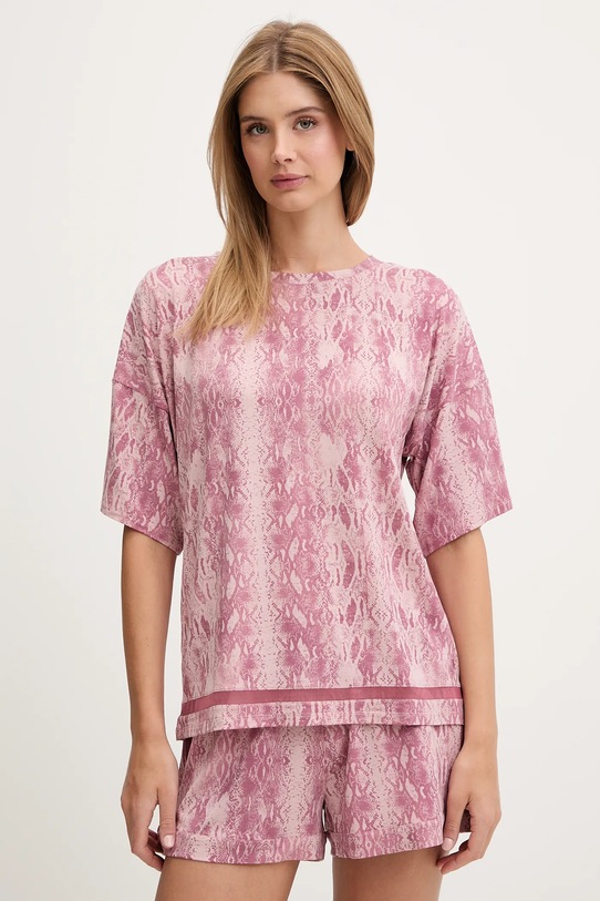 Chantelle t-shirt piżamowy dzianina różowy C15UJ5