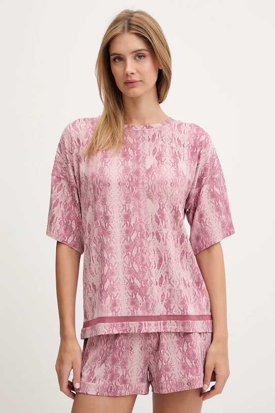 Chantelle t-shirt piżamowy dzianina różowy C15UJ5