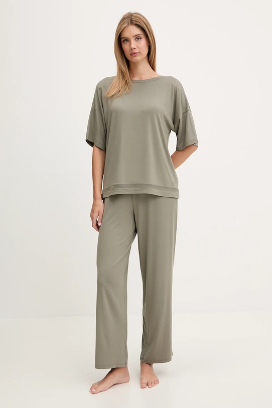 Chantelle t-shirt piżamowy C15UJ5 zielony SS25