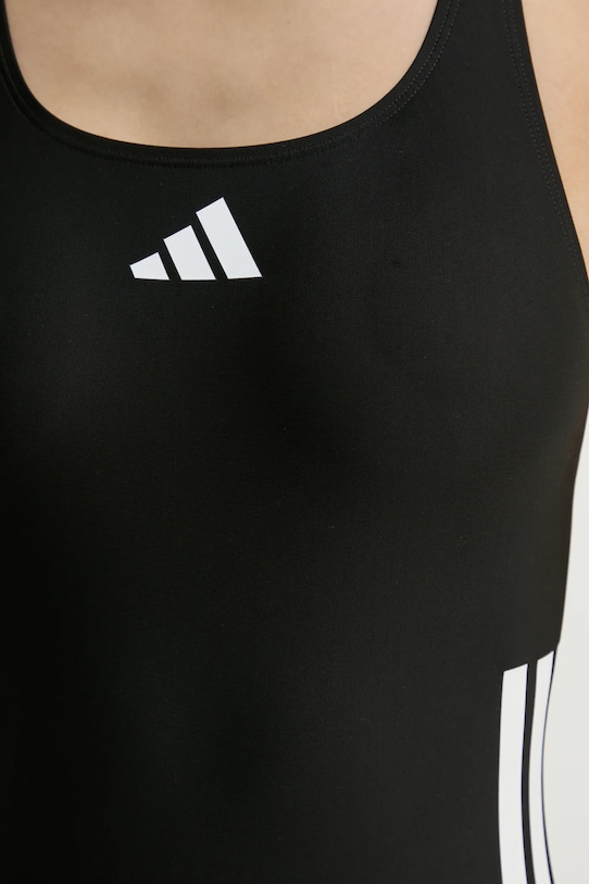 Слитный купальник adidas Performance 3 Srtipes JN8118 чёрный