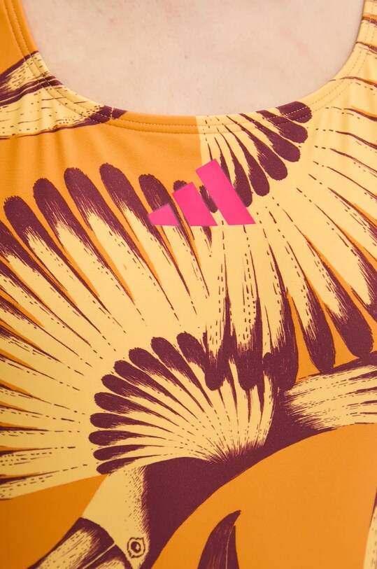 adidas Performance costum de baie dintr-o bucată x Farm Rio portocaliu JF6035