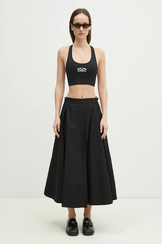 Спортен сутиен VETEMENTS Oval Logo WA66TO210B черен