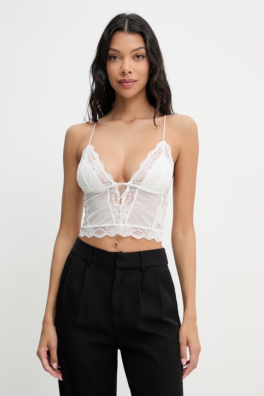 Patrizia Pepe biustonosz koronkowy biały 2I0144.A602