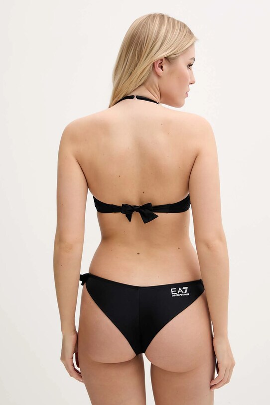 EA7 Emporio Armani dwuczęściowy strój kąpielowy AF12599.7W000319 czarny SS25