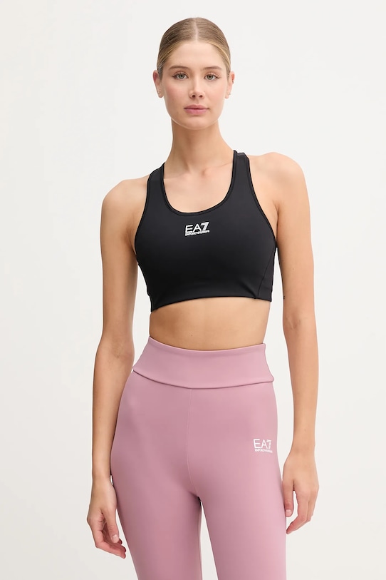 EA7 Emporio Armani biustonosz sportowy miękka czarny AF12625.7W000231