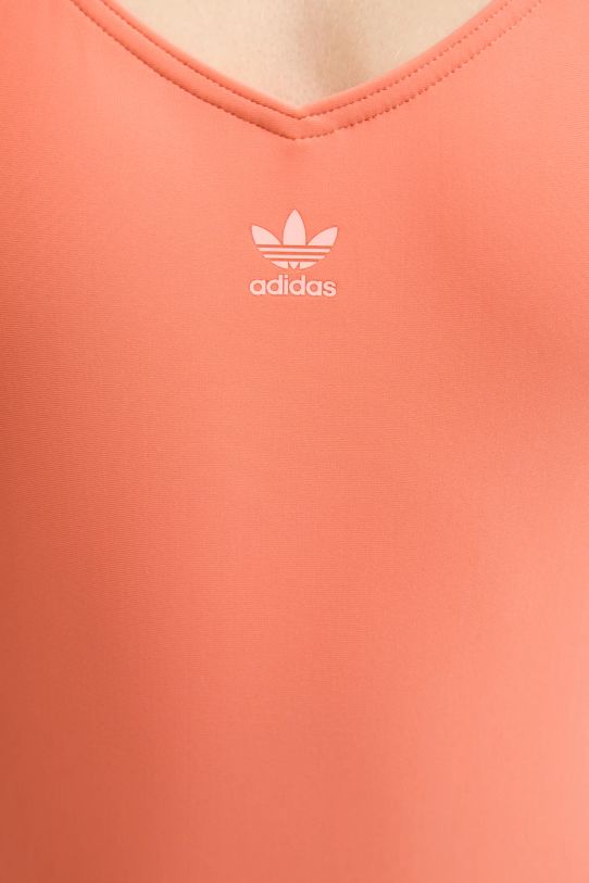 Суцільний купальник adidas Originals Adicolor JC6258 помаранчевий