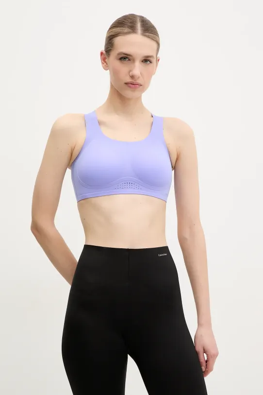 Calvin Klein Performance sutien sport usor rigidizat violet LVGWS5K123