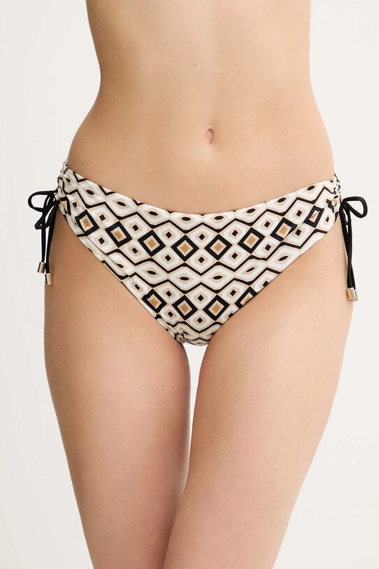 Max Mara Beachwear figi kąpielowe dwustronne wzorzyste beżowy 2516821359600