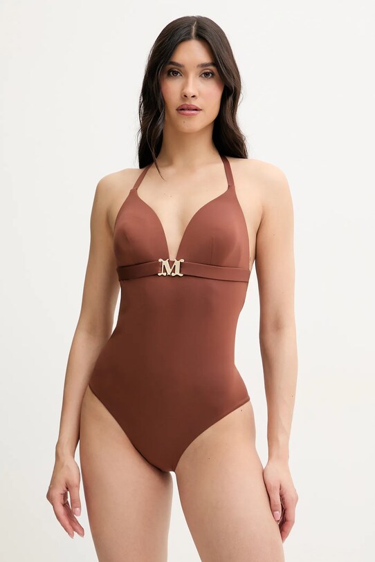 Max Mara Beachwear costume da bagno intero wireless marrone 2516831039600