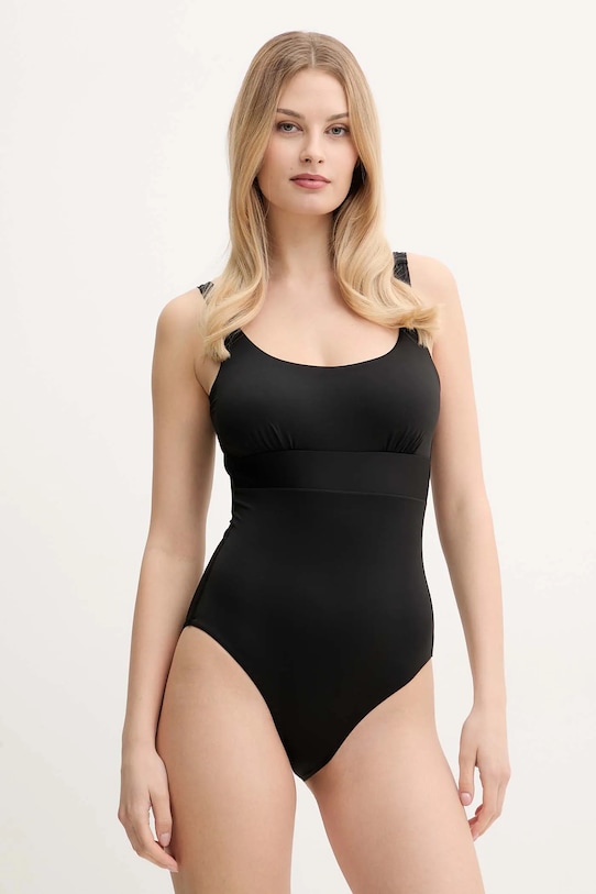 Max Mara Beachwear costum de baie usor rigidizat negru 2516831069600