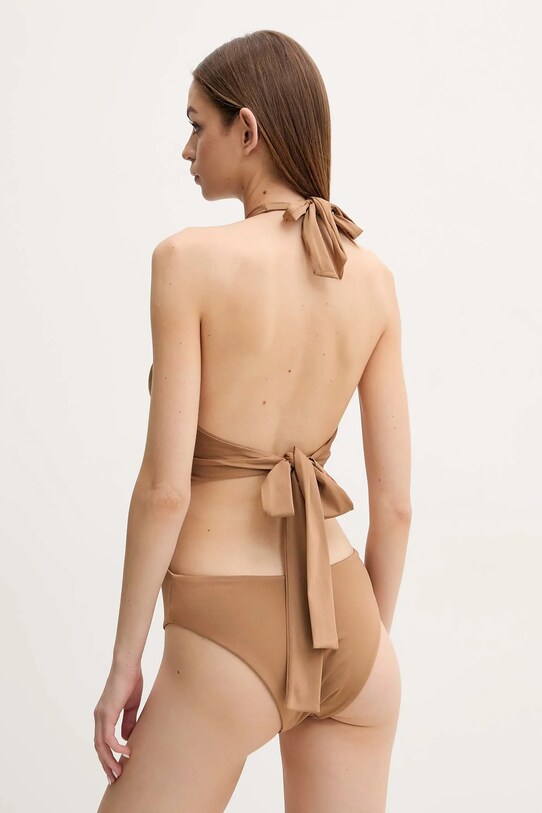 Max Mara Beachwear jednoczęściowy strój kąpielowy 2516831089600 brązowy SS25