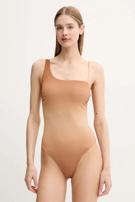 Суцільний купальник Max Mara Beachwear легко ущільнена бежевий 2516831169600
