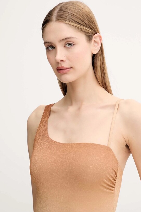 Суцільний купальник Max Mara Beachwear бежевий 2516831169600