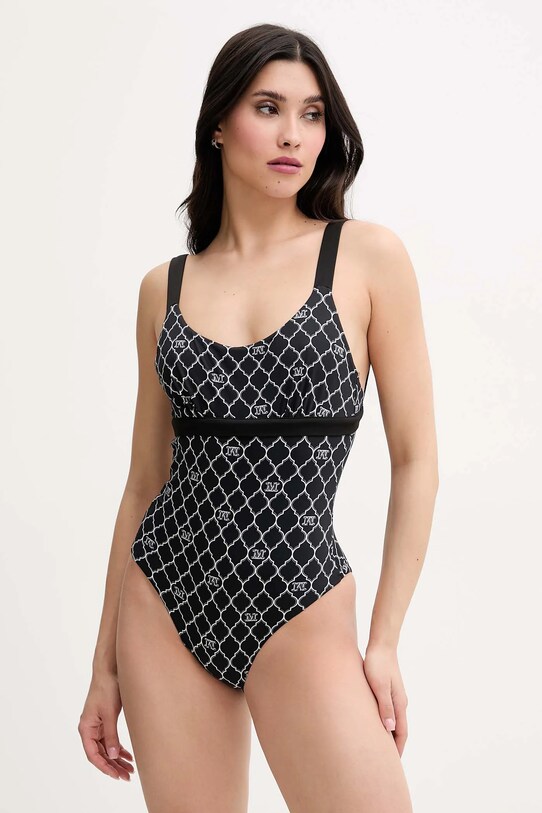 Max Mara Beachwear jednoczęściowy strój kąpielowy miękka czarny 2516831179600