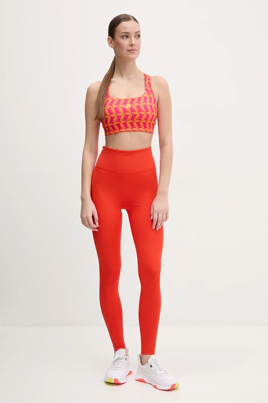 adidas Performance biustonosz sportowy x Farm Rio JD6309 pomarańczowy SS25