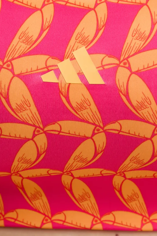 adidas Performance biustonosz sportowy x Farm Rio JD6309 pomarańczowy