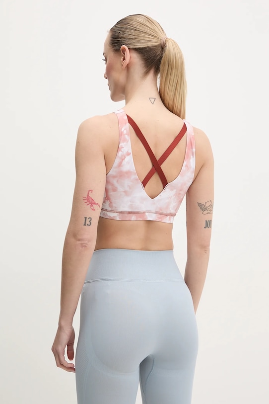 Odzież Lacoste biustonosz sportowy IF8586. pomarańczowy