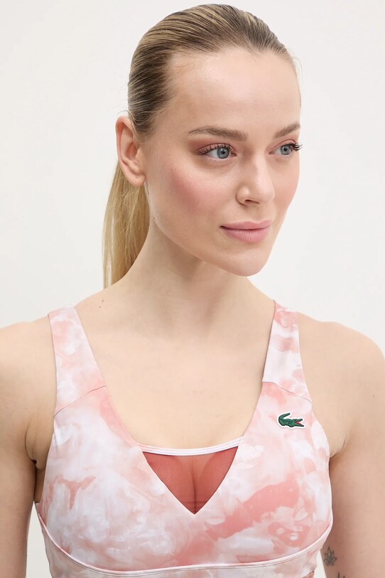 Αθλητικό σουτιέν Lacoste πορτοκαλί IF8586.