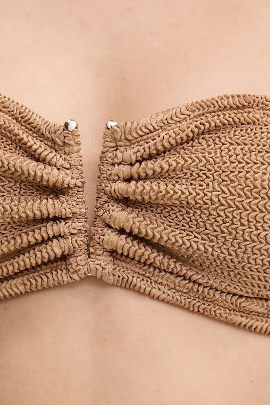 PARAMIDONNA costum de baie din două piese SS24FRCM maro