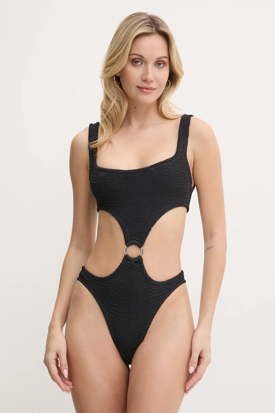 PARAMIDONNA jednoczęściowy strój kąpielowy miękka czarny SS24OLBL