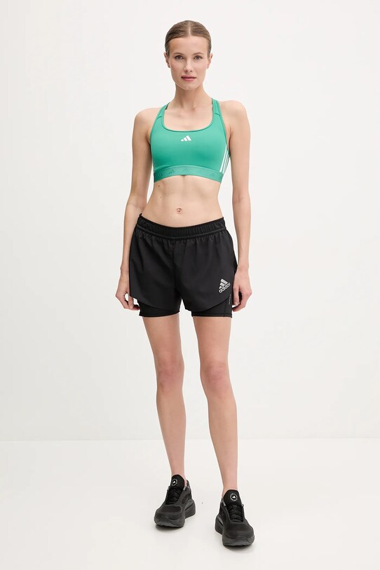 Спортивный бюстгальтер adidas Performance Powerreact Hyperglam JD0388 зелёный SS25