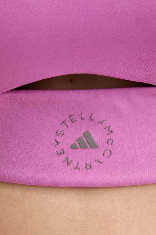 Sportovní podprsenka adidas by Stella McCartney TrueStrenght fialová JJ1639