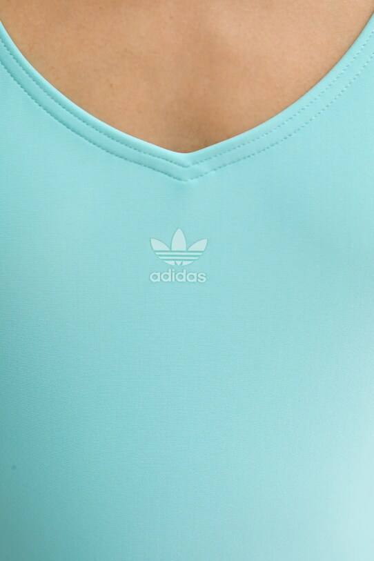 adidas Originals costum de baie dintr-o bucată Adicolor turcoaz JP0358