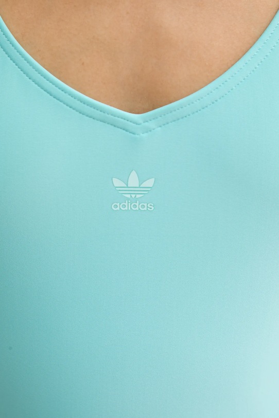 adidas Originals costum de baie dintr-o bucată Adicolor turcoaz JP0358