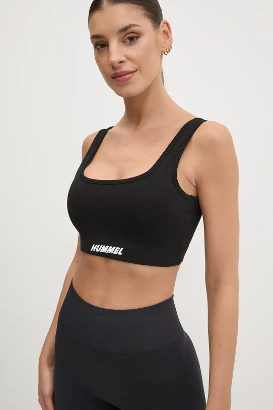 Hummel reggiseno sportivo Elemental morbida nero 228768