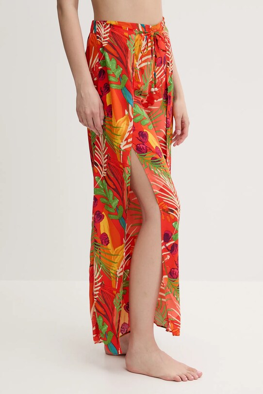 Hlače za plažu Desigual BAHAMAS PANT narančasta 25SWMW01