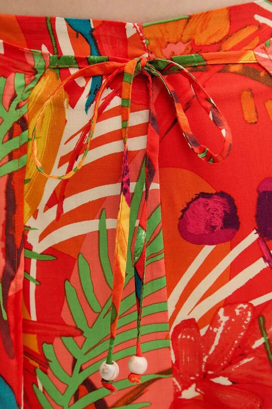 Desigual pantaloni de plaja BAHAMAS PANT 25SWMW01 portocaliu