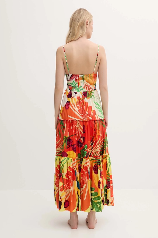 Obleka za na plažo Desigual BAHAMAS PATCH 25SWMW07 bež SS25