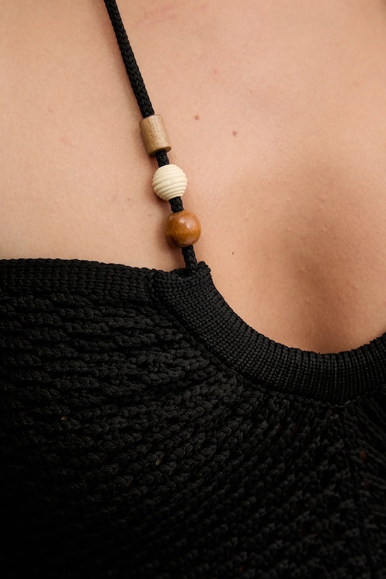 Desigual rochie de plajă BELICE DRESS 25SWMW08 negru