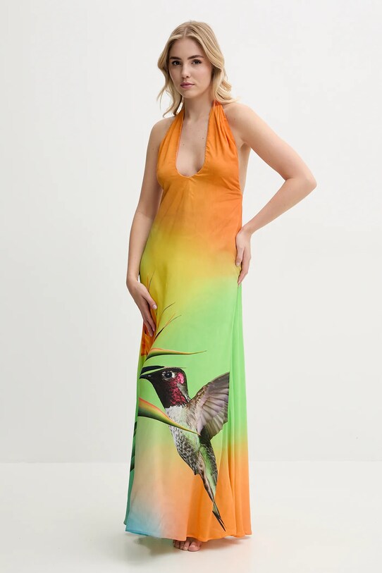 Îmbrăcăminte Desigual rochie de plaja COLIBRÍ DRESS 25SWMW11 multicolor