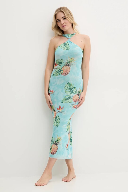 Desigual rochie de plaja LA HABANA D turcoaz 25SWMK14