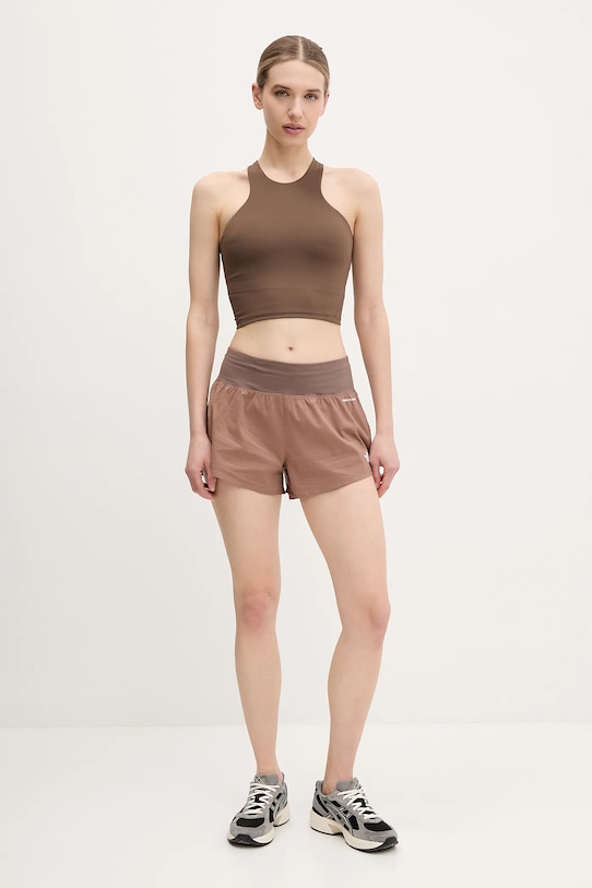 The North Face biustonosz sportowy Refina NF0A896A1OI1 brązowy SS25