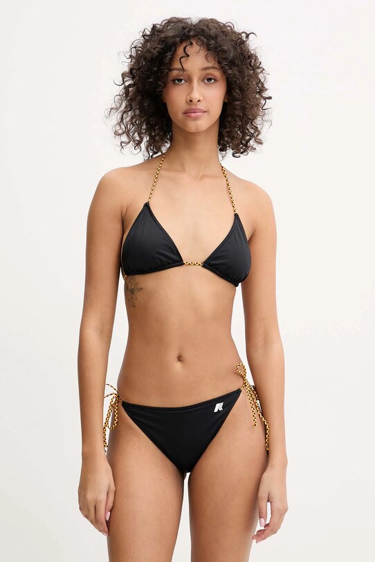 K-Way costum de baie din două piese moale negru K8134FW
