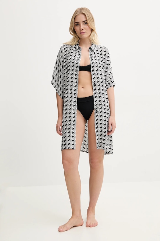 Ogrtač za plažu HUGO 50515787 crna SS25