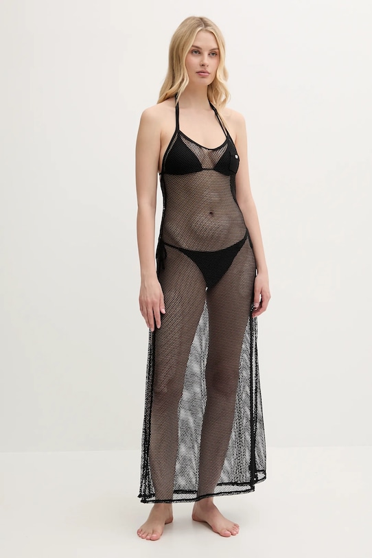 Φόρεμα παραλίας HUGO Planet friendly μαύρο 50540318