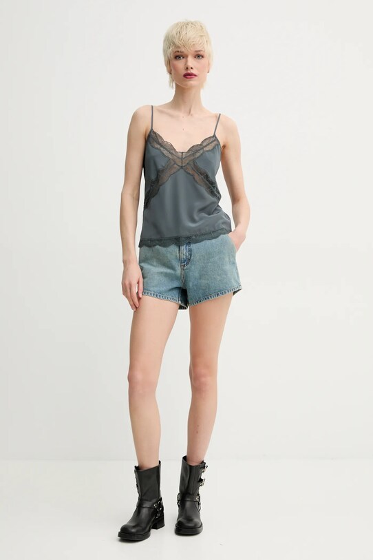ZADIG&VOLTAIRE bluzka jedwabna WWCR01258.310 szary SS25