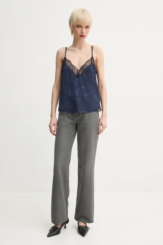 ZADIG&VOLTAIRE bluzka jedwabna WWCR01267.404 granatowy SS25