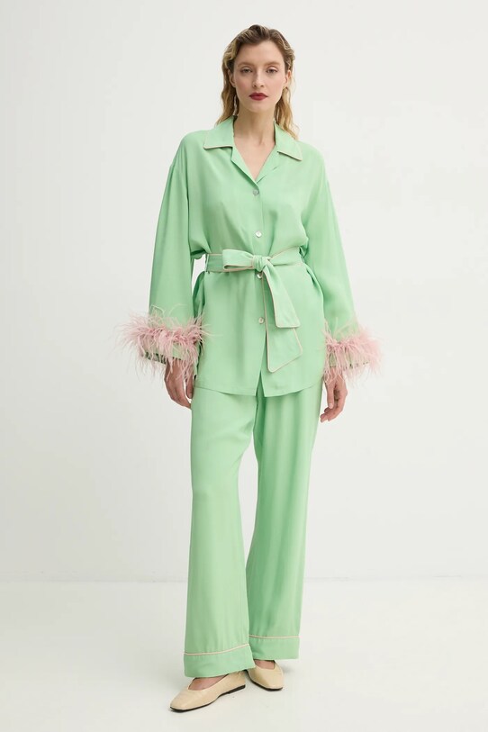 The Sleeper piżama tkanina zielony MCSP03P008F