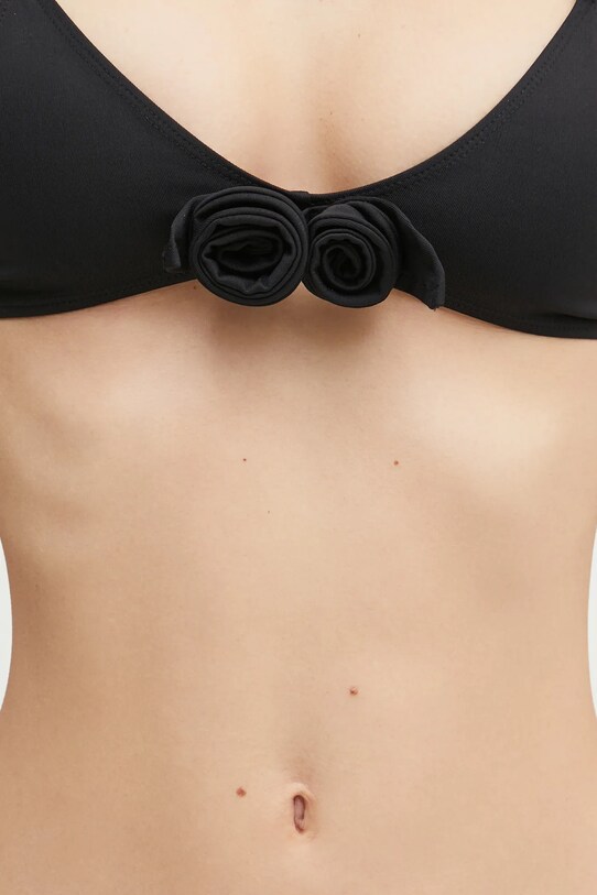 Plavková podprsenka Coperni Flower Bikini Top černá COPSW01F5025A