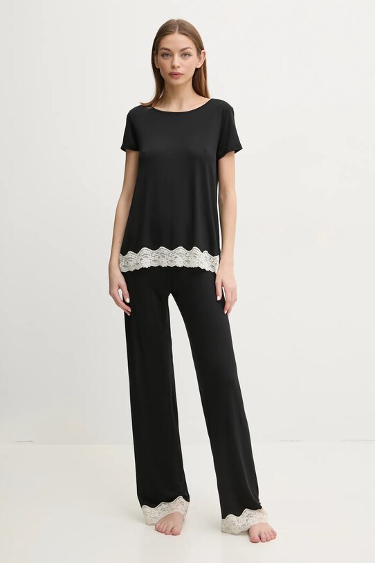 Пижамные брюки United Colors of Benetton 3Z123F04A чёрный SS25