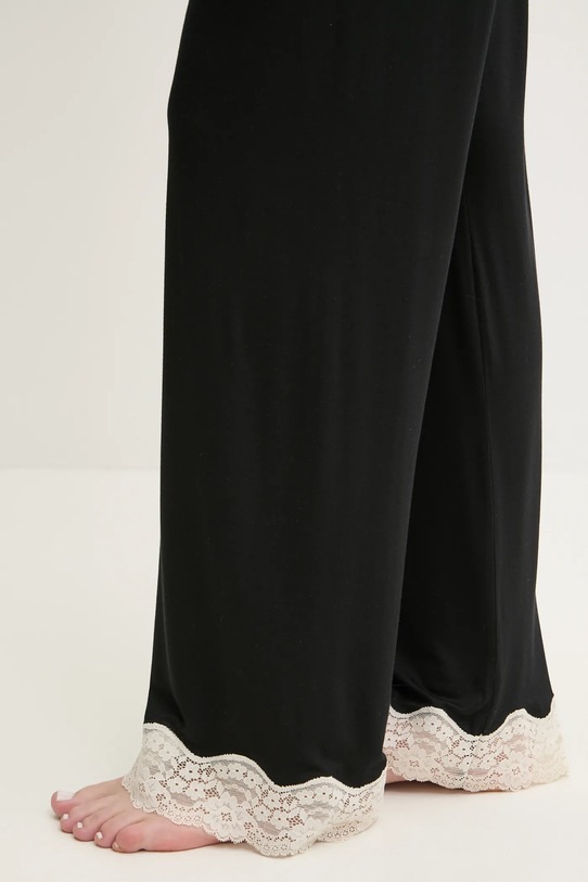 United Colors of Benetton spodnie piżamowe czarny 3Z123F04A